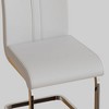 CAVINAS Modern Dining Chairs, Faux Leather High Back Upholstered Side Chair with C-shaped Tube Metal Legs, Guest Office Chair - 2 of 4