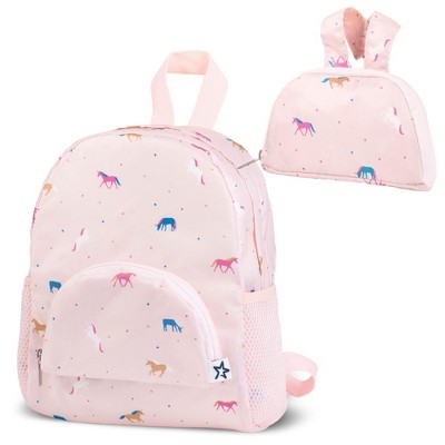 Tiny Twinkle Toddler Lightweight Backpack with Waterproof Closure and Easy Fold-Up Pouch