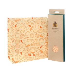 SUPERBEE Beeswax Wrap bag, Reusable Beeswax Wrap for Food, Wrap bag, Reusable Bees Wrap Paper - 1 of 2