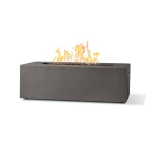 Caraga Casual Rectangle Propane Fire Table Carbon - Jensen Co.: Outdoor Pit, Rust-Resistant, 60" Width - 1 of 4