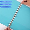 Itopfox 3-Ring Binder with Clear View Pockets, Durable Round Rings, Holds 450 Sheets, 2 Interior Pockets for School, Office, Home Organization - 4 of 4