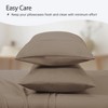 LuxClub 2 PC Performance Microfiber Solid Pillowcase Set - 2 of 4