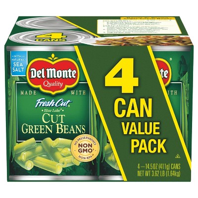 Del Monte Cut Green Beans 4 pk