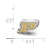 Black Bow Jewelry Sterling Silver Purdue Boilermakers NCAA Bead Charm - 2 of 3