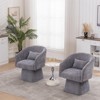 Lyngins Modern Upholstered Small Lounge Sofa Swivel Chair with Trapezoidal Base,Accent Club Chair for Living Room,Office - 4 of 4