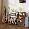 MOEPISY Record Player Stand, 3 Tier Guitar Stand for Acoustic, Electric Guitar, Bass Stand - 2 of 4