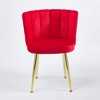 CAVINAS Accent Chair Living Room Chair with Golden Legs Comfy Chair with Comfortable Backrest - 4 of 4
