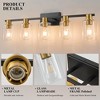 POWLIG Dimmable Vanity Light - Modern Bathroom Lighting with Cylindrical Glass Shades - 4 of 4