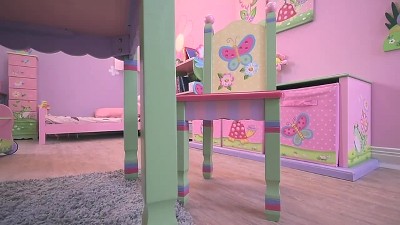 Magic Garden Kids' Multicolor Wooden Bookshelf with Storage Drawers