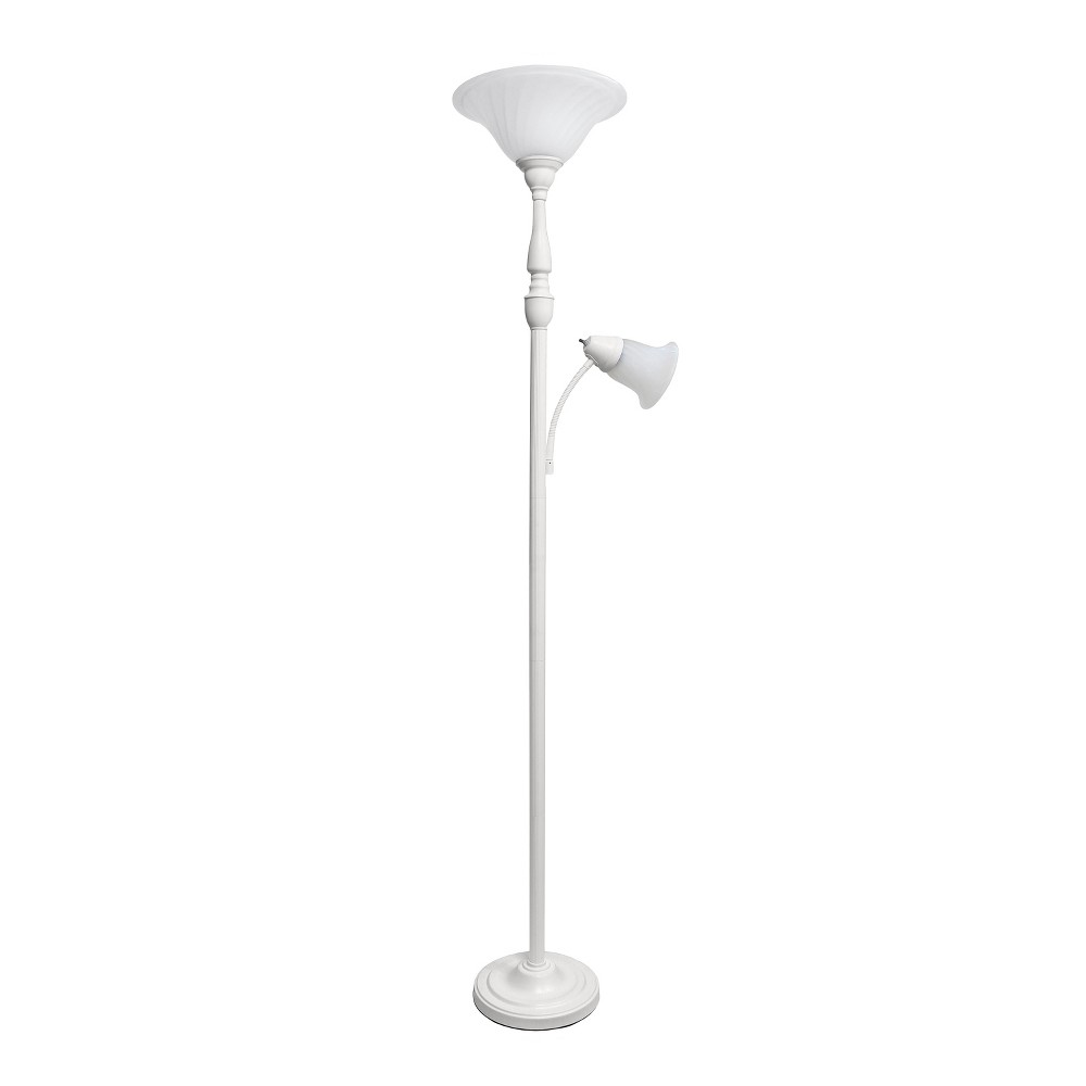 2pc Light Mother Daughter Floor Lamp White (Lamp Only) - Elegant Designs