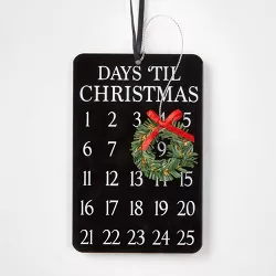 Metal 'Days Til Christmas' Mini Advent Calendar Christmas Tree Ornament - Wondershop™
