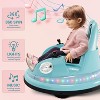 12V Kids Ride-On Bumper Car with Remote Control, 360° Spin Electric Toy Car for Toddlers, 2 Speeds, Music, Safety Belt, Indoor/Outdoor - 3 of 4