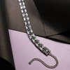 SOHI Women's Crystal Silver Party Choker Necklace - 2 of 4