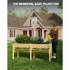 Wooden Raised Garden Beds Outdoor for Growing Vegetables and Herbs,2 Tier Design for Easy Germination - 2 of 4