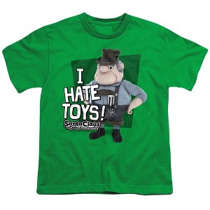 Boys' Santa Claus Is Comin To Town Hate Toys T-Shirt - 1 of 4
