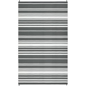 Coucheta Outdoor Patio Rug for Camping, Waterproof Foldable Plastic Straw Mat, Modern Striped Picnic Mat, UV Resistant, Large Outdoor Carpet - 1 of 4