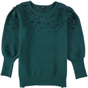 Alfani Womens Pearl-Embellished Pullover Sweater - 1 of 2