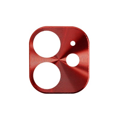 Insten Camera Lens Metal Cover Compatible With Apple iPhone 11, Red by Eagle