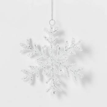 Vickerman 9 Clear Acrylic Snowflake Christmas Ornament : Target