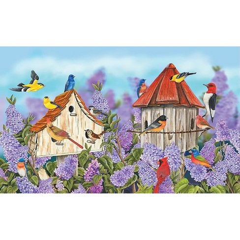 Briarwood Lane Birds And Lilacs Spring Doormat Indoor Outdoor Floral ...