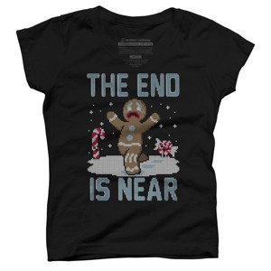 Girl's Design By Humans Christmas Is Near! By Raffiti T-Shirt - 1 of 3