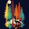 Junior's Design By Humans Forest Fox By clingcling T-Shirt - 2 of 3