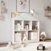 Toy Storage Organizer 5-Cubby White Kids Bookshelf, Wooden Cubby Storage Cabinet for Boys & Girls, Playroom, Nursery, Toddlers Toy Shelf - 2 of 4