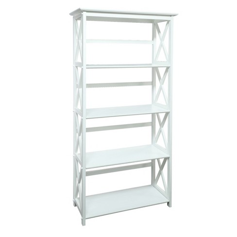 White 5 deals shelf bookcase target