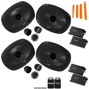 Kicker 46CSS694 - Two Pairs Of CS-Series CSS69 6x9-Inch Component System with .75-inch tweeters, 4-Ohm (2 Pairs) - 1 of 4