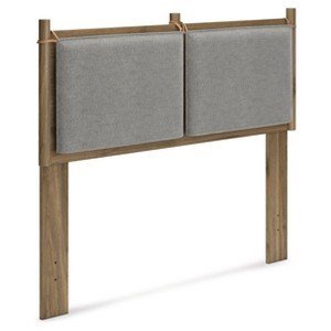 Full Aprilyn Panel Headboard Honey/Gray - Signature Design by Ashley: Reversible Cushion, Contemporary Style - 1 of 4