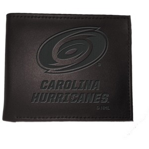 Evergreen NHL Carolina Hurricanes Black Leather Bifold Wallet Officially Licensed with Gift Box - 1 of 1
