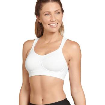 Jockey Women's Forever Fit Low Impact Unlined Active Bra 2x Rose