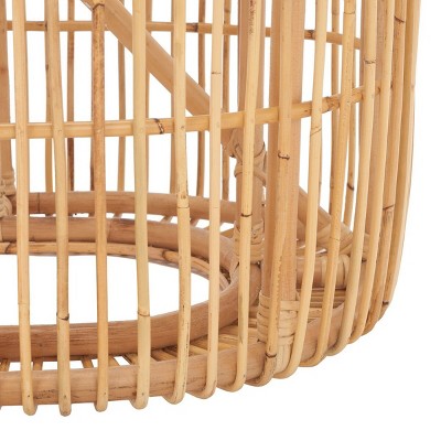 Jabez Natural Rattan Oval Coffee Table with Storage