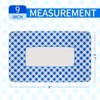 Hachikiko Blue and White Buffalo Plaid Plates, Blue Checkered Disposable Paper Food Trays for Dessert Appetizers Snack Hotdog Rectangular Platters - 2 of 4