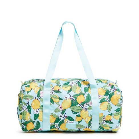 Vera Bradley Women s Outlet Lighten Up Large Traveler Duffel Lemon Grove