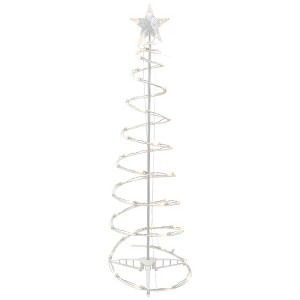 Northlight LED Lighted Spiral Outdoor Christmas Tree - 4' - Warm White Lights - 1 of 4