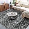 Washable Area Rugs Rug for Living Room Bedroom Farmhouse, Geometric Neutral Rug Low Pile Non-Slip Soft Stain-Resistant Carpet - 2 of 4