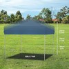 10x10 Pop Up Canopy Tent Outdoor Canopy with 1 Removable Sidewall, Commercial Instant Tent Shelter - 3 of 4