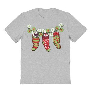 Rerun Island Men's Jingle Meow Short Sleeve Graphic Cotton T-Shirt - 1 of 1