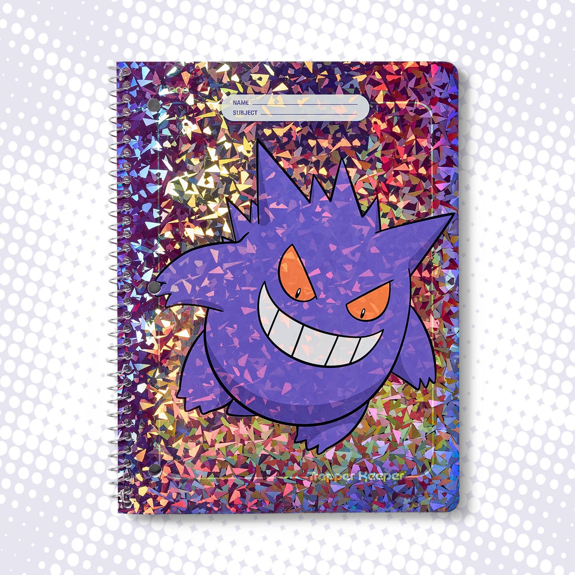 Mead 8"x10.5" College Ruled Pokémon Trapper Keeper Notebook Gengar 80 Pages - Pokémon x Target