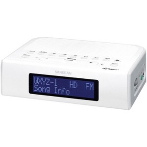 Sangean® HDR-15 AM/FM HD Radio™ Clock Radio in White - 1 of 4