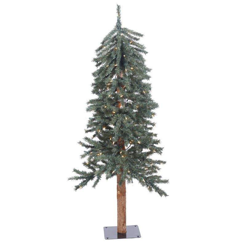 Vickerman Natural Bark Alpine Artificial Christmas Tree, 1 of 6