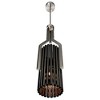 CWI Lighting Fermont 6 Light Satin Nickel and Pearl Black Mini Pendant - 3 of 4