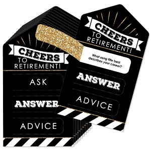 Big Dot of Happiness Happy Retirement - Retirement Party Game Pickle Cards - Advice Conversation Starters Pull Tabs - Set of 12 - 1 of 4