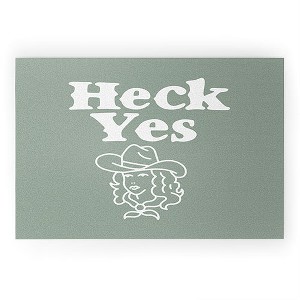 Nick Quintero Heck Yes I 36" x 24" Welcome Mat - Society6 - 1 of 2
