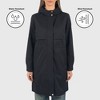 Alpine Swiss Tanya Womens Hooded Rain Jacket Long Raincoat Trench Coat Windbreaker - 2 of 4