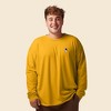Dalix Astronaut Embroidered Cotton Classic Fit Long Sleeve Crewneck Tee Shirt Mens - 2 of 4
