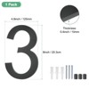 Unique Bargains Durable Acrylic Waterproof 3D Floating Appearance House Numbers 1 Pc - 3 of 4