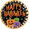 LoonBalloon Standard Halloween Striped Pumpkins Foil Balloon with 4 Latex Balloons – Spooky Party Decoration Set - 2 of 4