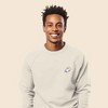 Dalix Ghost Embroidered Crewneck Long Sleeve Sweatshirt Fleece Men - 3 of 4